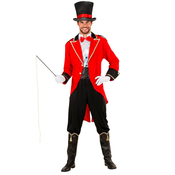 DOMPTEUR veste, gilet avec chemise et papillon, pantalon, chapeau, fouet