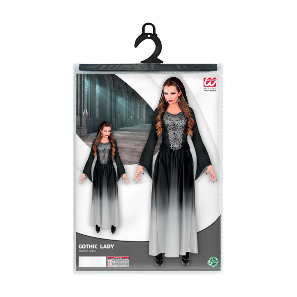 DAME GOTHIQUE robe à capuche    XL – Image 2