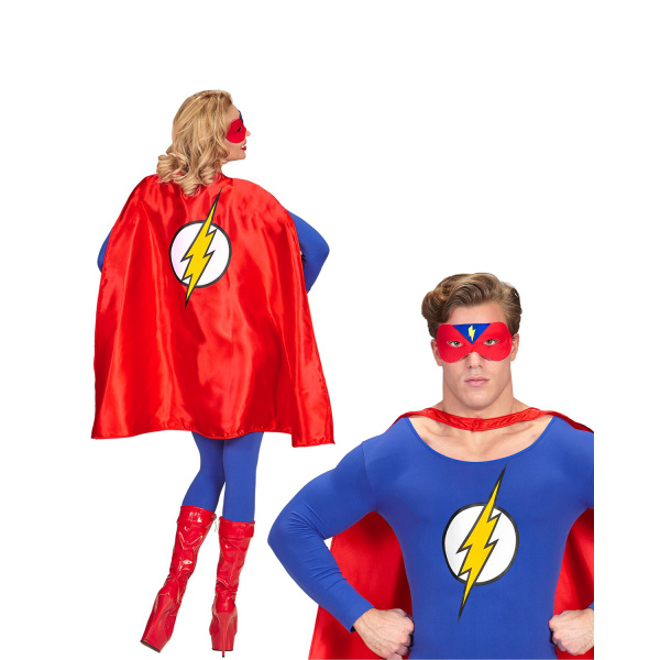 SUPER-HEROS cape, masque - 85 cm