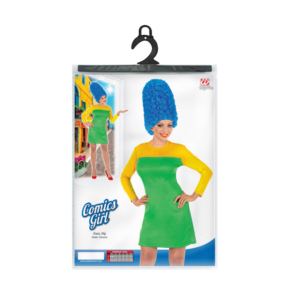 COMICS GIRL robe, perruque    L – Image 3