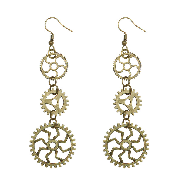 paires de BOUCLES D'OREILLES STEAMPUNK