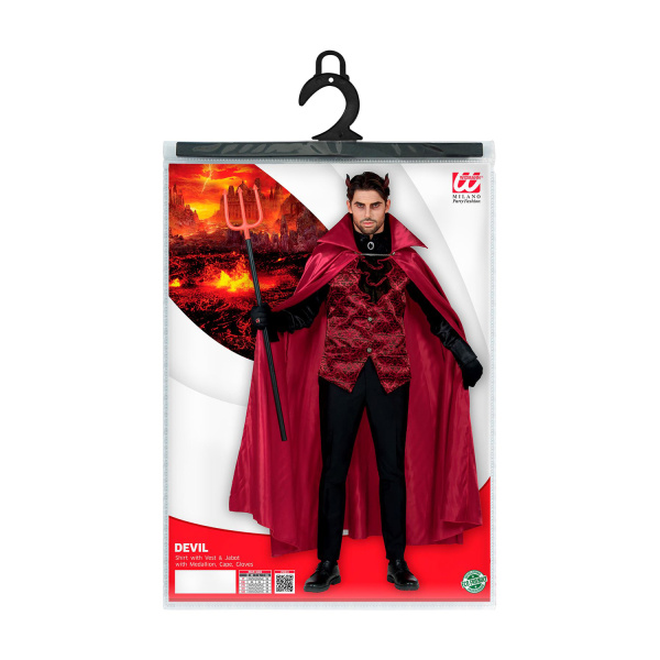 DIABLE chemise avec veste et jabot, avec médaillon, manteau, gants    M/L – Image 5