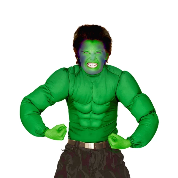 CHEMISE SUPER MUSCLES VERTE    158cm – Image 2