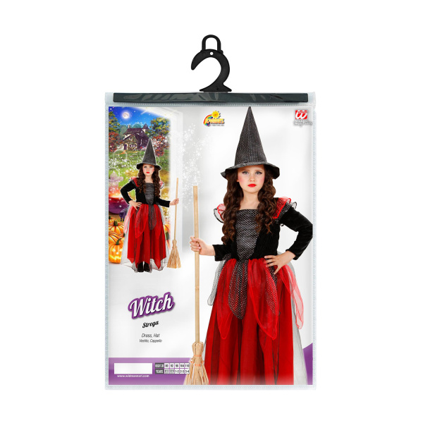 SORCIERE noir/bordeaux robe, chapeau    104cm – Image 3