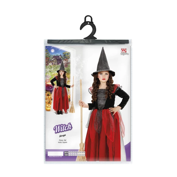 SORCIERE noir/bordeaux robe, chapeau    140cm – Image 3
