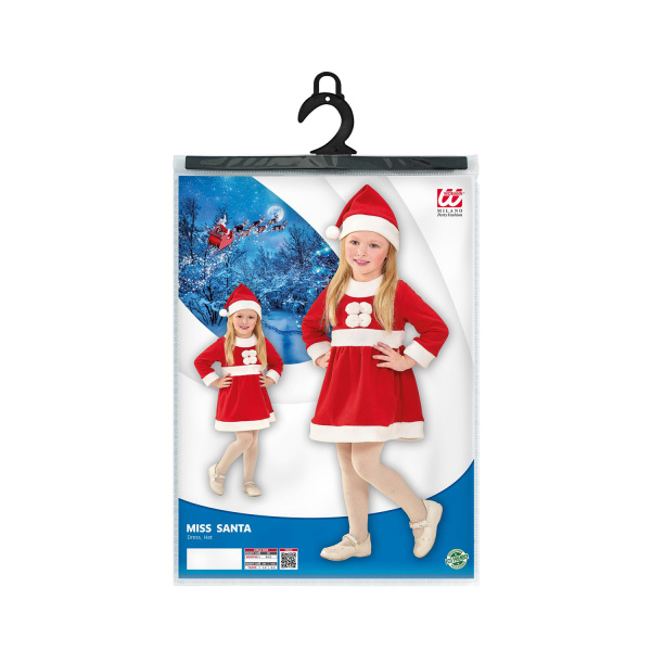MISS SANTA robe, bonnet    110cm – Image 2