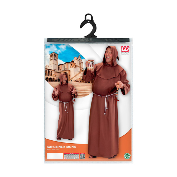 CAPUCIN tunique, capuche, ceinture    XXL – Image 4