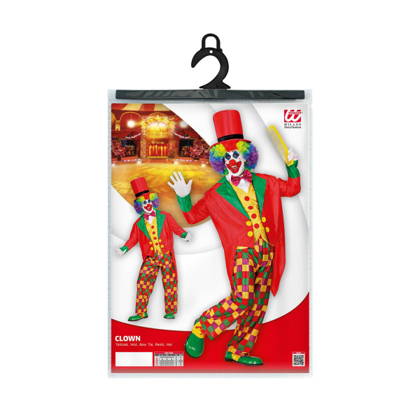 CLOWN frac, veste, papillon, pantalon, chapeau    M – Image 4