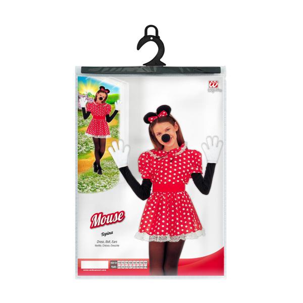 PETITE SOURIS robe, ceinture, oreilles    140cm – Image 3