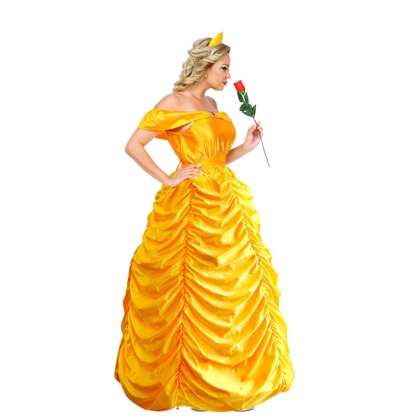 REINE DE BEAUTE robe avec jupon, ceinture, serre-tête    S – Image 5