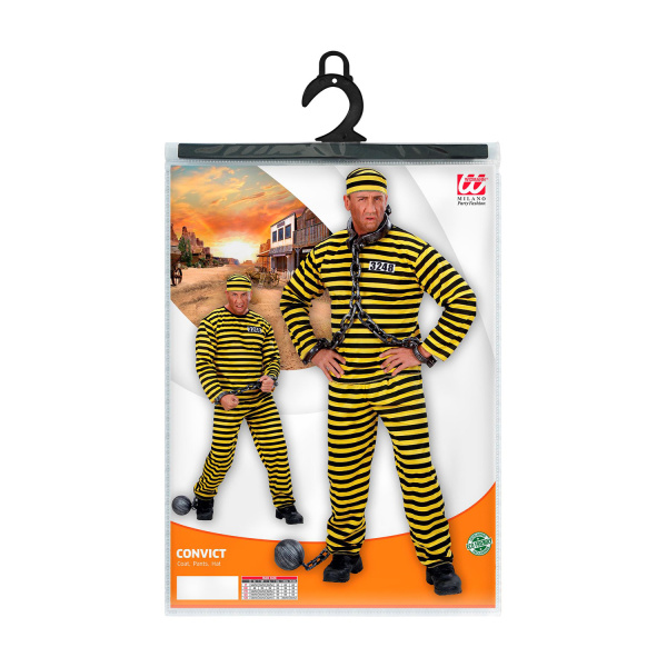 PRISONNIER jaune/noir casaque, pantalon, chapeau – Image 4