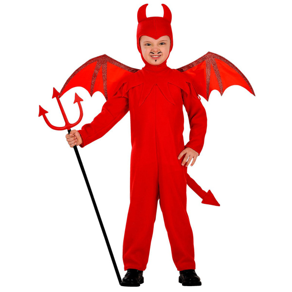 DIABLE costume, cagoule, ailes    116cm