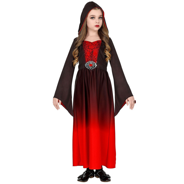 FILLE GOTHIQUE robe à capuche    128cm – Image 2