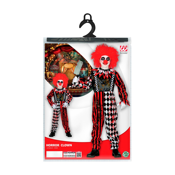 CLOWN HORREUR combinaison, col    128cm – Image 5