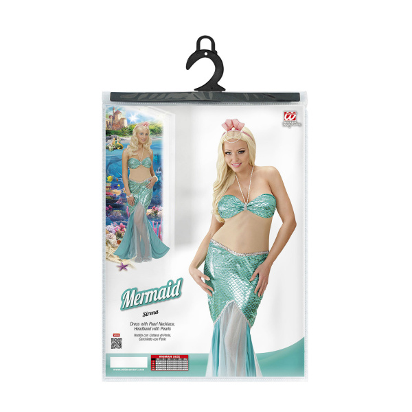 SIRENE robe avec collier de perles, serre-tête avec perles    M – Image 4