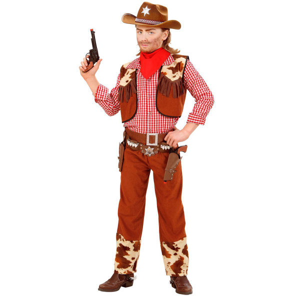 COWBOY chemise, veste, pantalon, ceinture, bandana