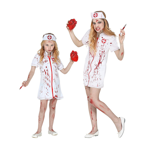 INFIRMIERE ZOMBIE robe, coiffe    158cm – Image 4